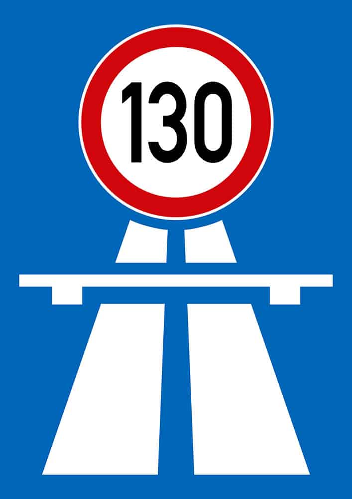 130 km/h Geschwindigkeitsbegrenzung auf dänischen Autobahnen