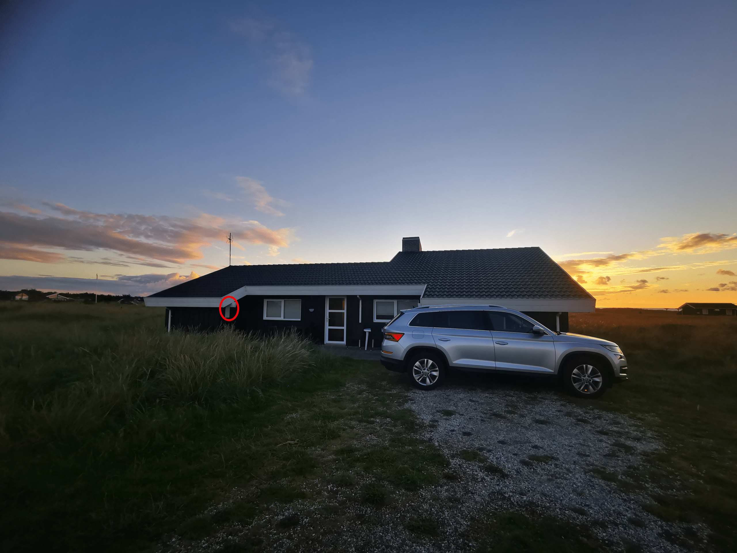Wo finde ich den Stromzähler am Ferienhaus in Dänemark - Außenansicht